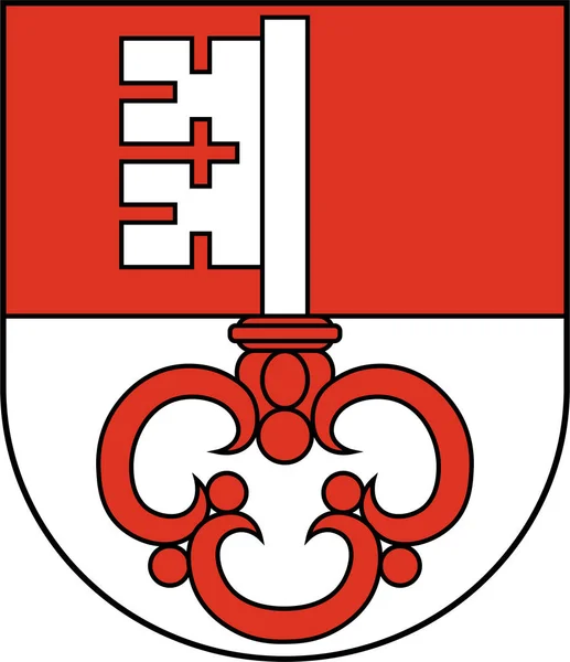 瑞士奥伯瓦尔登州的徽章 — 图库矢量图片