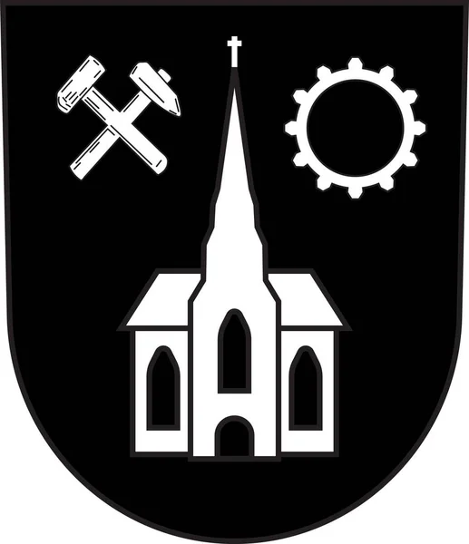 Coat of arms of Neunkirchen in Saarland in Germany — Stock Vector