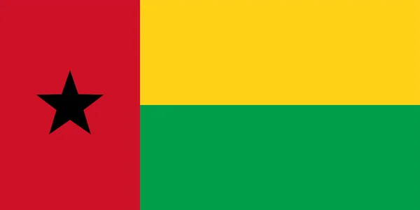Bandera de Guinea-Bissau — Vector de stock