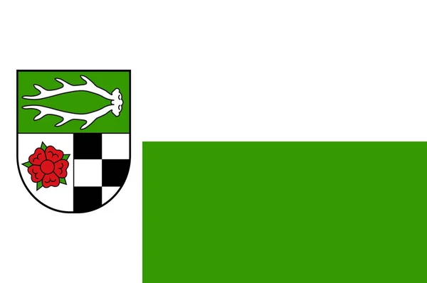 北ライン・ウェストファリアのヘルテンの旗, ドイツ — ストックベクタ