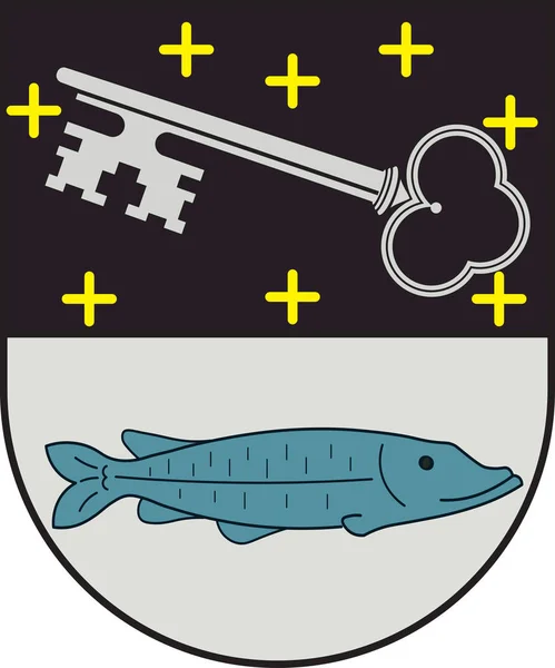 Wappen bobenheim-roxheim im rheinland-pfälzischen Kreis — Stockvektor