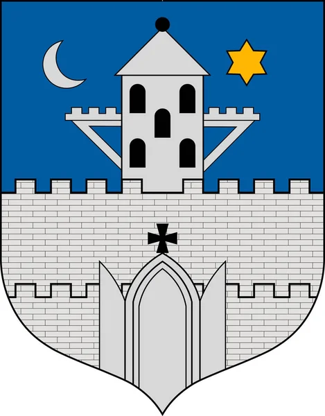 Герб Сомбатгей в повіті Угорщини — стоковий вектор