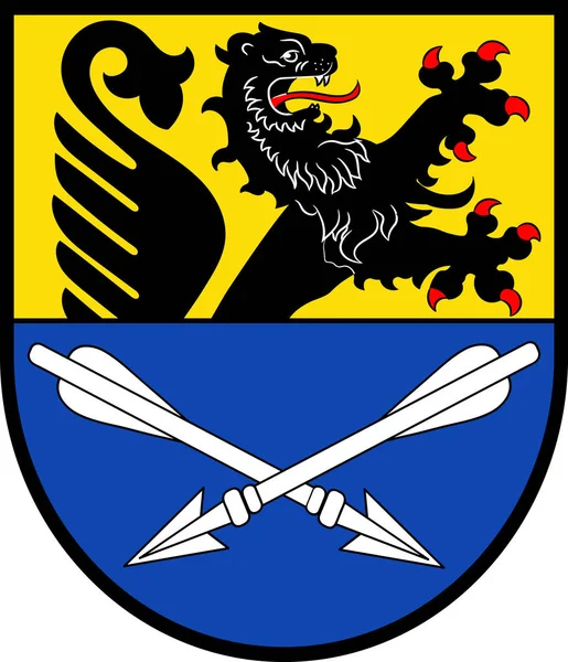 Wappen der Stadt Baesweiler in Nordrhein-Westfalen, Deutschland — Stockvektor