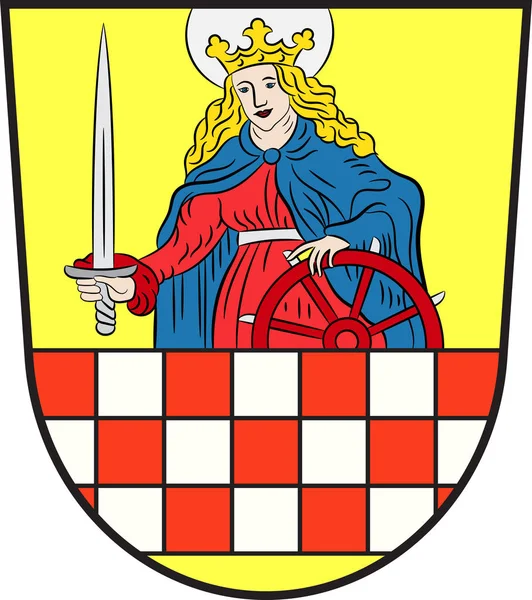 Coat of arms of Altena in North Rhine-Westphalia, Germany — Stock Vector