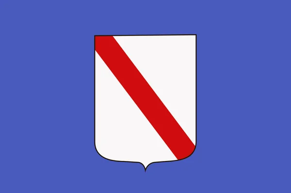 Vlag van Campanië, Italië — Stockvector