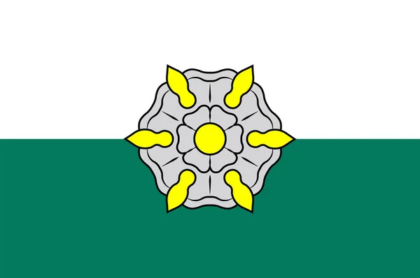 Flagge der Gemeinde Tukums in Lettland — Stockvektor