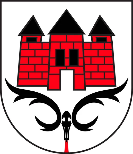 Das wappen ahrensburgs in schleswig-holstein — Stockvektor