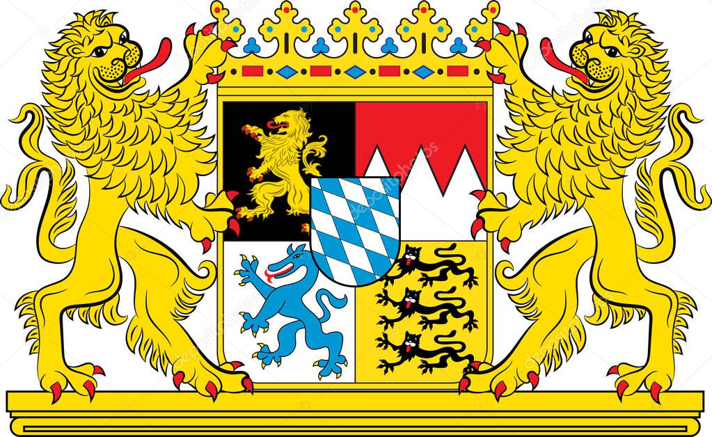 Coat of arms of Bavaria in Germany