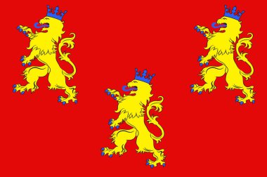 Nouvelle-Aquitaine şehrindeki Dordogne bayrağı en büyük yöneti