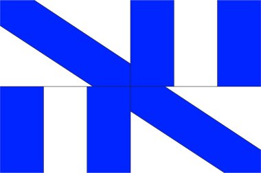 Pays de la Loire 'daki Maine-et-Loire bölgesindeki Segre bayrağı bir bölgedir 