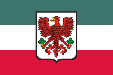 Lubusz Voivodeship içinde Gorzow Wielkopolski şehirde wester bayrağı