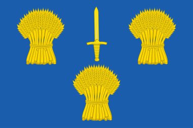 Flag of Cheshire in England clipart