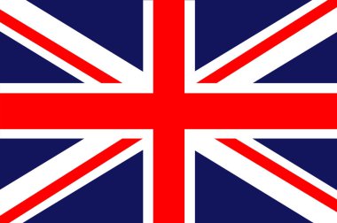 Büyük Britanya bayrağı. Vektör