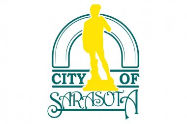 Florida ABD 'de Sarasota City bayrağı