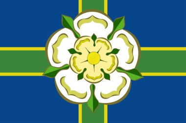 Ingiltere 'de North Yorkshire bayrağı