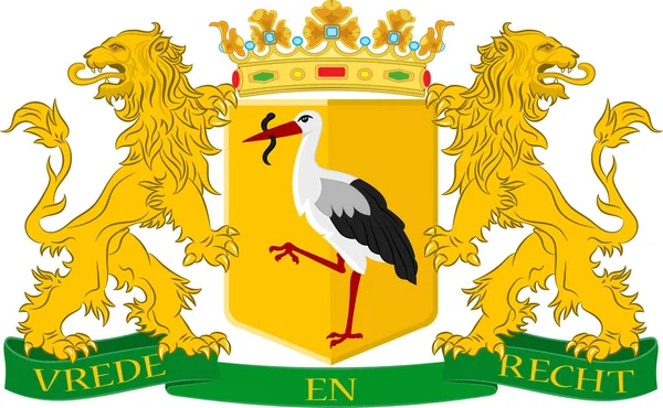 Escudo de La Haya de los Países Bajos — Vector de stock