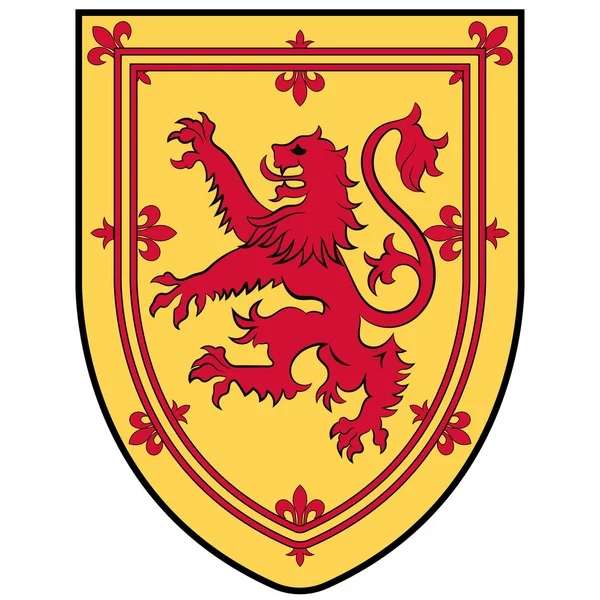 Escudo de armas de Nueva Escocia en Canadá — Vector de stock