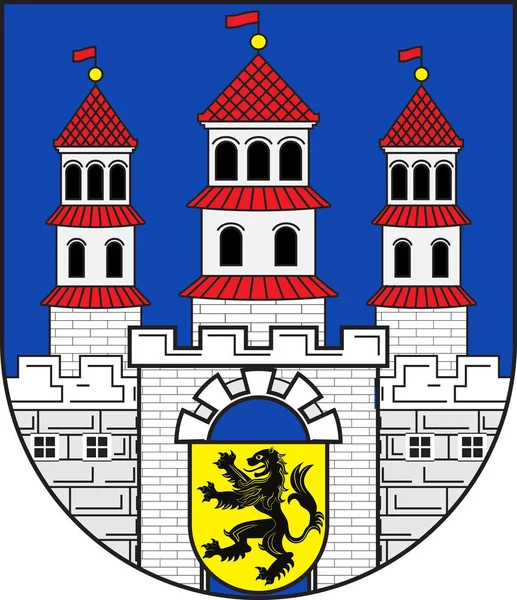 Wappen von Freiberg in Sachsen in Deutschland — Stockvektor