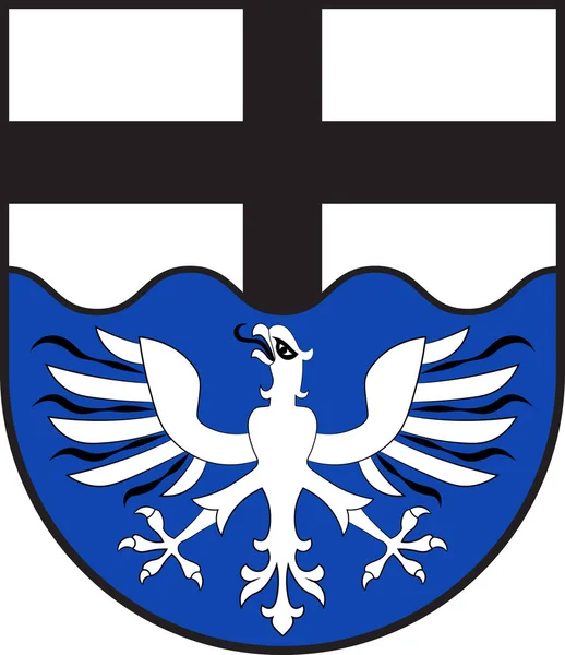 北ライン・ウェストファリアのモーネゼーの紋章、ドイツ — ストックベクタ
