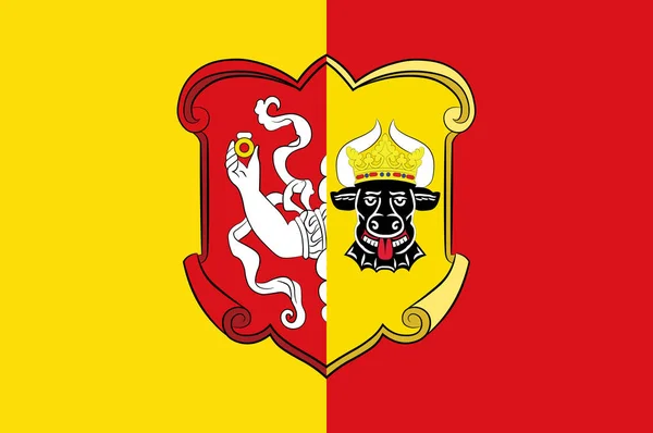Прапор Нейростремца в Мекленбург-Ворпомеранія, Німеччина — стоковий вектор