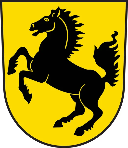 Coat of arms of Stuttgart in Baden-Wuerttemberg, Germany — Stock Vector