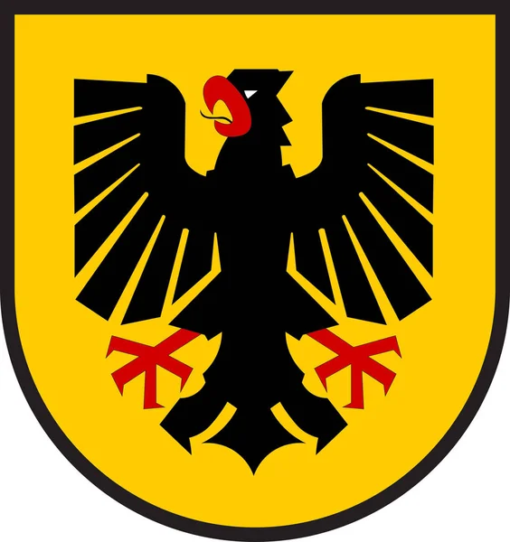 Escudo de armas de Dortmund en Renania del Norte-Westfalia, Alemania — Archivo Imágenes Vectoriales