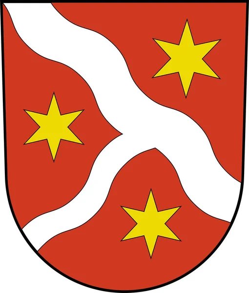 Герб міста Зебах в Швейцарії — стоковий вектор