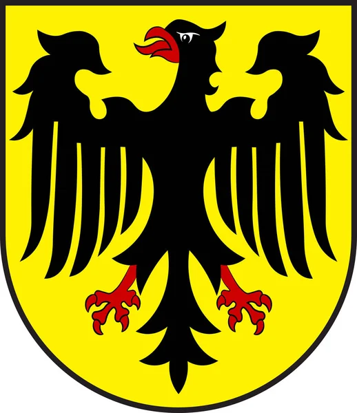 Escudo de armas Oberwesel en Rhein-Hunsrueck-Kreis de Renania-Pal — Archivo Imágenes Vectoriales