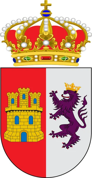 Герб Кацерас в Естремадура Іспанії — стоковий вектор