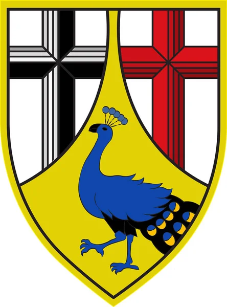 Escudo Neuwied de Renania-Palatinado, Alemania — Vector de stock
