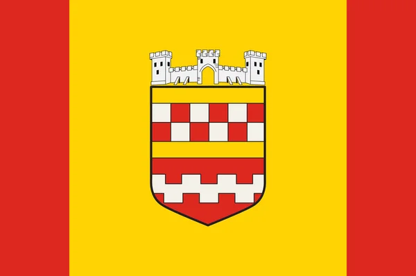 Прапор Берґнойштадт (Північний Рейн-Вестфалія, Німеччина) — стоковий вектор