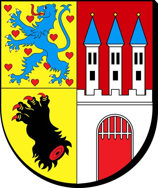 Stemma di Nienburg in Bassa Sassonia, Germania — Vettoriale Stock