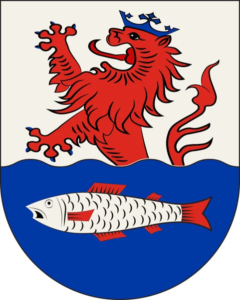 Escudo de Leichlingen en Renania del Norte-Westfalia, Alemania — Vector de stock