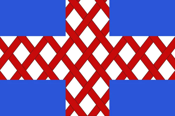 Vlag van Cholet in de regio Maine-et-Loire van Pays de la Loire — Stockvector