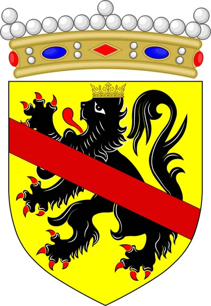 Escudo de Namur en Bélgica — Vector de stock