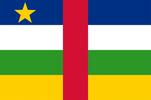 Bandeira da República Centro-Africana — Vetor de Stock