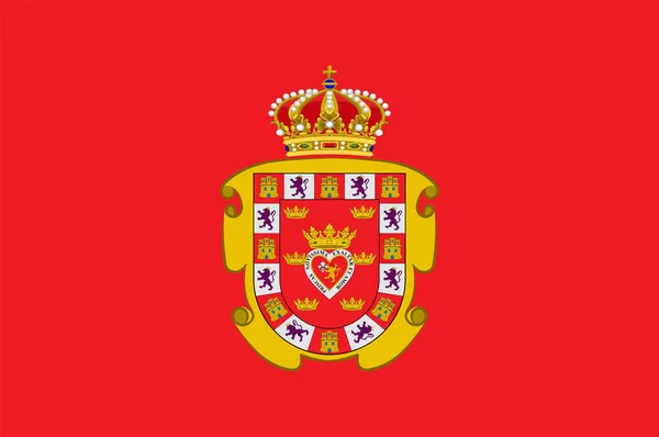 Ispanya 'daki Murcia bayrağı — Stok Vektör
