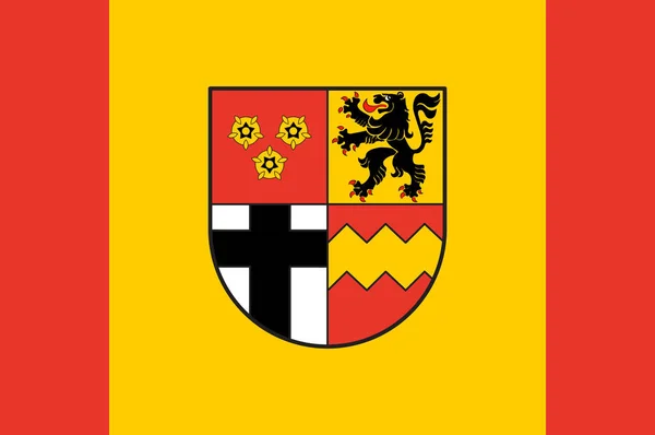 Bandeira de Euskirchen in North Rhine-Westphalia, Alemania — Vetor de Stock