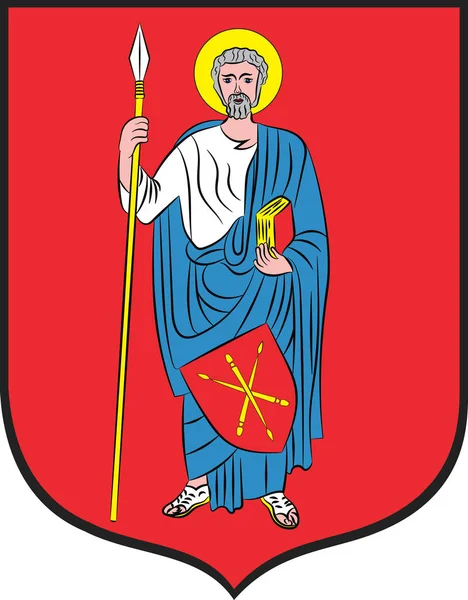 Wappen der Stadt Zamosc im Südosten Polens — Stockvektor
