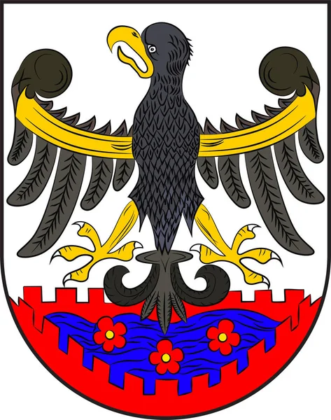 Escudo de armas de Roskilde es un municipio de la Región de — Archivo Imágenes Vectoriales