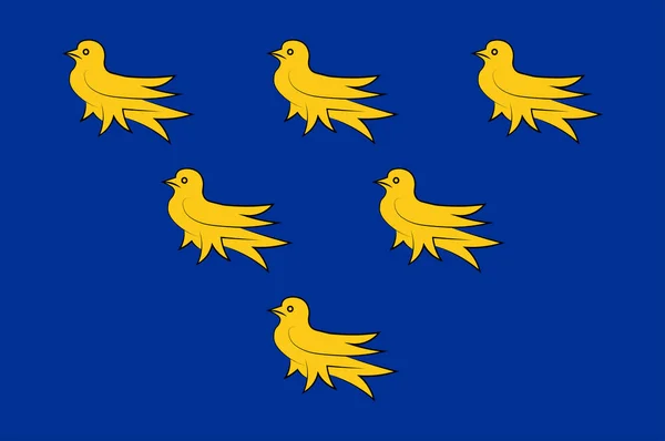 Bandeira de Sussex na Inglaterra —  Vetores de Stock