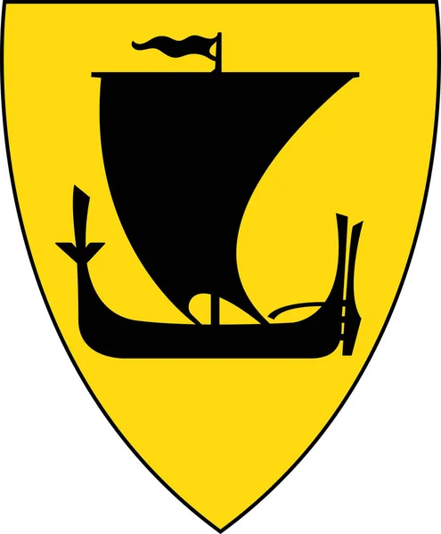 Coat of arms of Nordland in Norway — Stock Vector