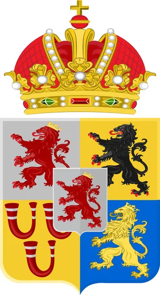 Bandiera del Limburgo, Paesi Bassi — Vettoriale Stock