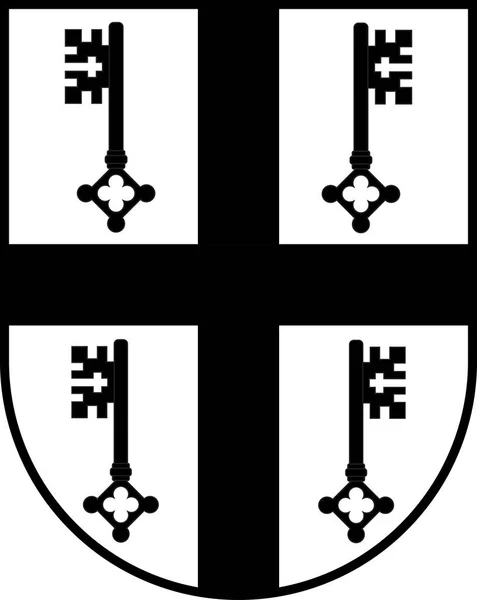 Wappen von Hallenberg in Nordrhein-Westfalen, Deutschland — Stockvektor