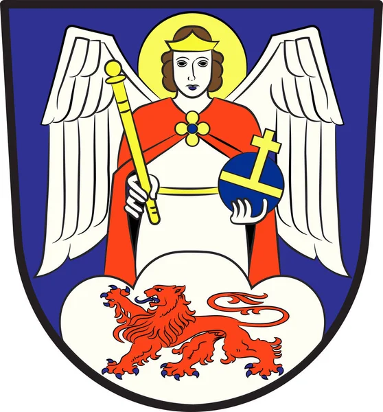 德国北莱茵-威斯特法伦州锡格堡的徽章 — 图库矢量图片
