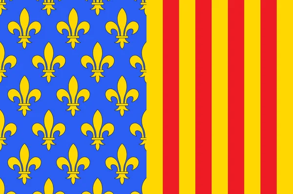 Lozeres flagga i Occitanie är en region i Frankrike — Stock vektor