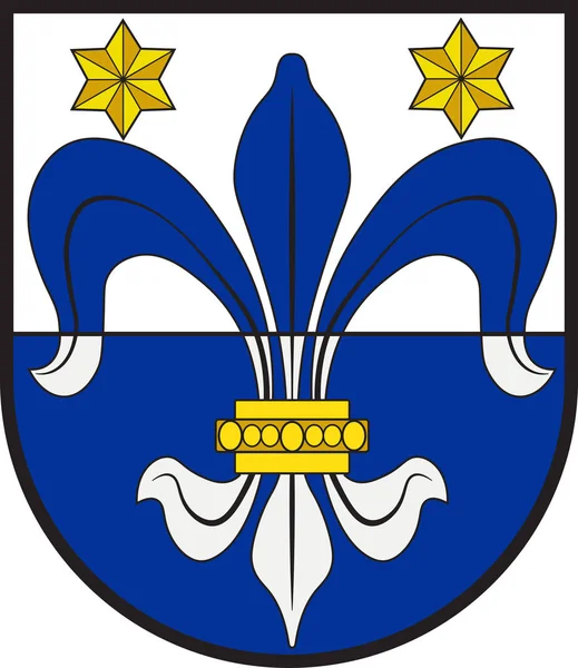 Wappen von Herxheim in der Südlichen Weinstraße von Rheinland-Pfalz — Stockvektor