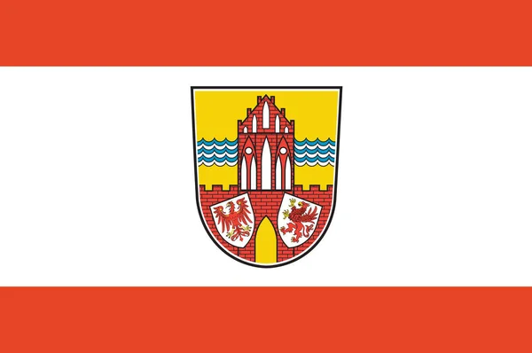 Flag Uckermark Distrito Parte Noreste Brandeburgo Alemania Ilustración Vectorial — Archivo Imágenes Vectoriales