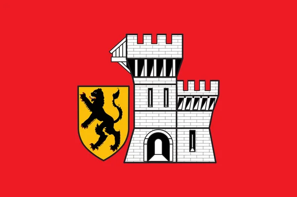 Bandeira de Grevenbroich in North Rhine-Westphalia, Alemanha —  Vetores de Stock