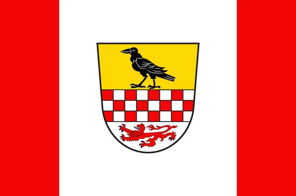 Bendera Kierspe di Rhine-Westphalia Utara, Jerman - Stok Vektor